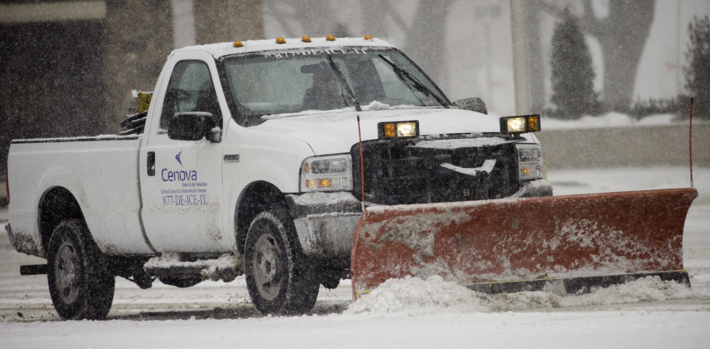 cenova truck clearing snow